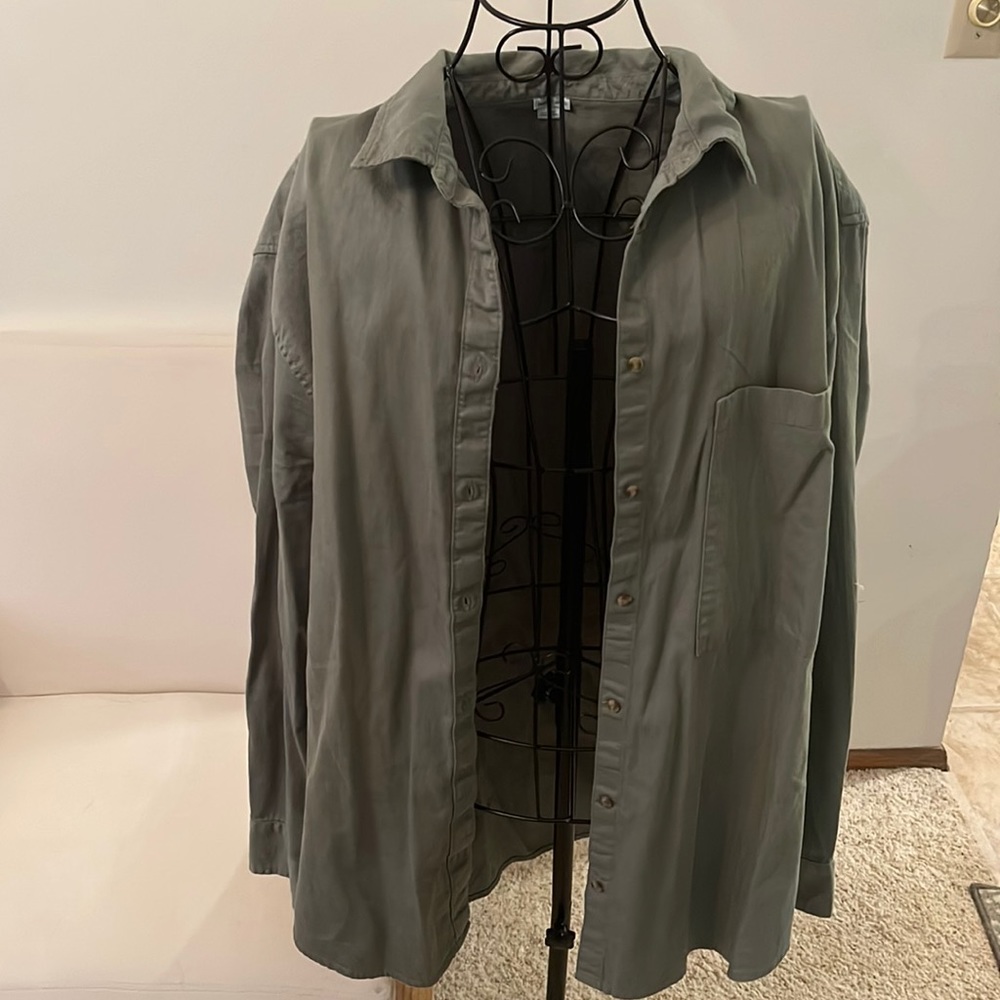 Green Button Up Shirt